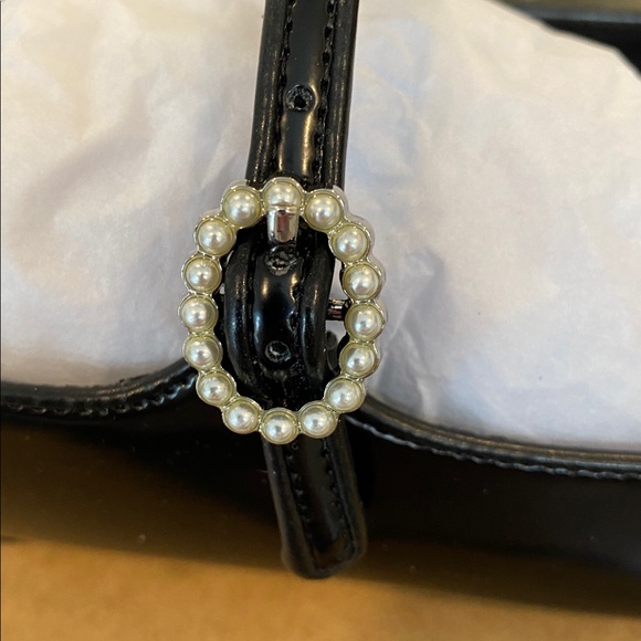 J. Crew Mary Jane Flats Shoes w Pearl Buckle Size 9 M NWT  (New In Box) - Picture 11 of 13